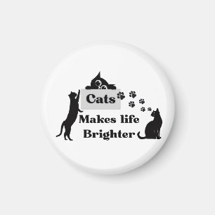 Imã Gatos Tornam a Vida Mais Brilhante – Doce Inspiraç