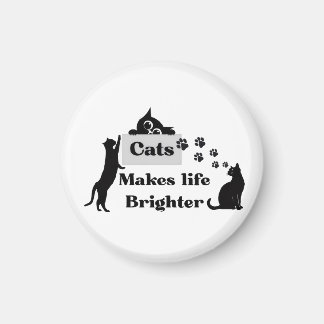 Imã Gatos Tornam a Vida Mais Brilhante – Doce Inspiraç