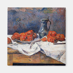 Imã Gauguin - Tomates e Pewter Tankard em uma Mesa