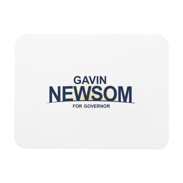 Ímã Gavin Newsom para Governador (Horizontal)