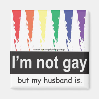 Imã Gay Husband Magnet Square