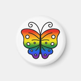 Imã Gay Pride Butterfly Magnet