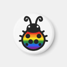 Imã Gay Pride Ladybug Magnet