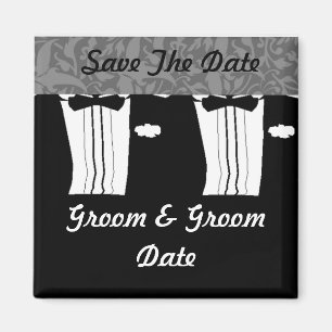 Imã GAY Salve as Imagens de Casamento Preto e Branco