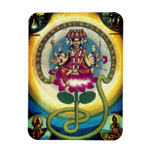 Ímã Gayatri Mantra (personificação como deusa)