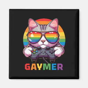 Imã Gaymer Gamer Lgbtq Pride Rainbow Vídeo G