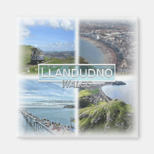 Imã GB0163 Europa, País de Gales, Llandudno, geladeira