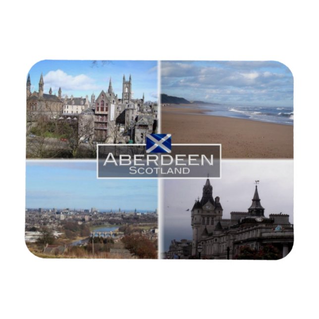 Ímã GB Reino Unido - Escócia - Aberdeen - (Horizontal)