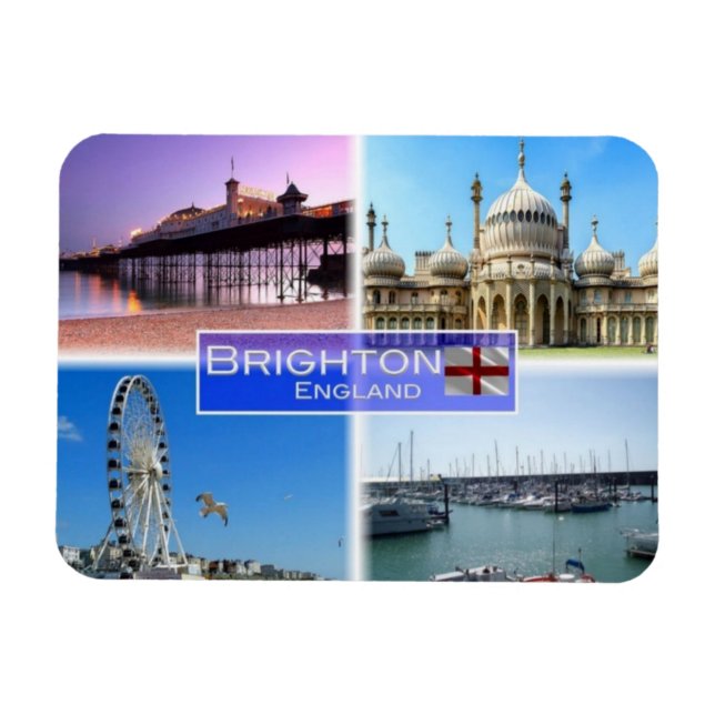 Ímã GB Reino Unido - Inglaterra - Brighton - (Horizontal)