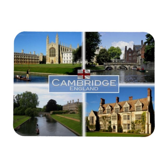 Ímã GB Reino Unido - Inglaterra - Cambridge - (Horizontal)
