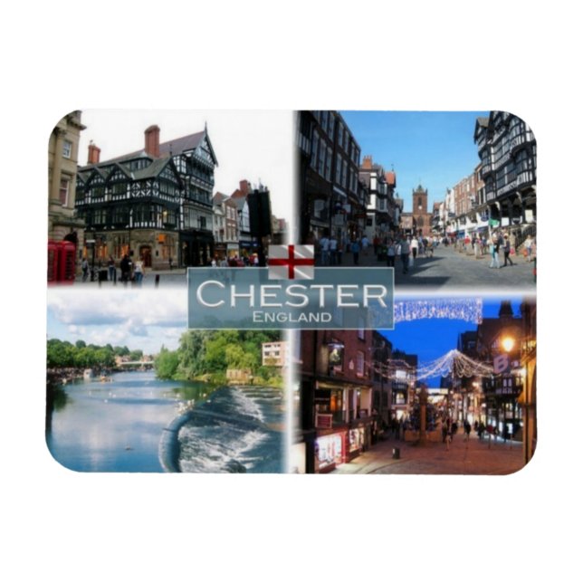 Ímã GB Reino Unido - Inglaterra - Chester - (Horizontal)