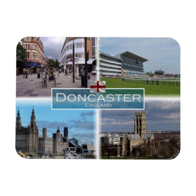 Ímã GB Reino Unido - Inglaterra - Doncaster - (Horizontal)