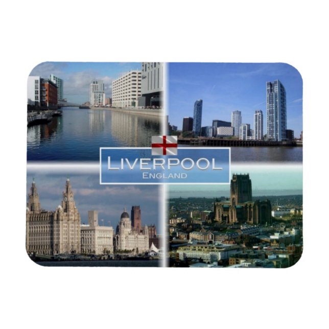 Ímã GB Reino Unido - Inglaterra - Liverpool - (Horizontal)