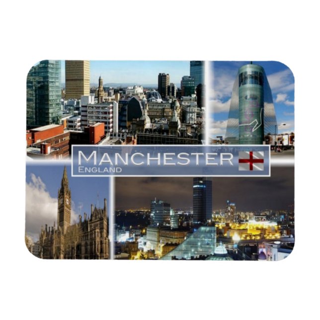 Ímã GB Reino Unido - Inglaterra - Manchester - (Horizontal)