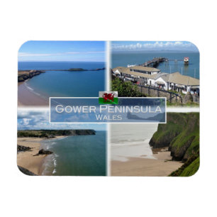 Ímã GB Reino Unido - País de Gales - Península do Go
