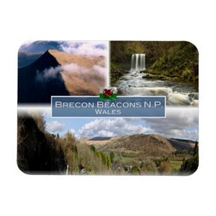 Ímã GB Reino Unido - País de Gales - The Brecon Beaco