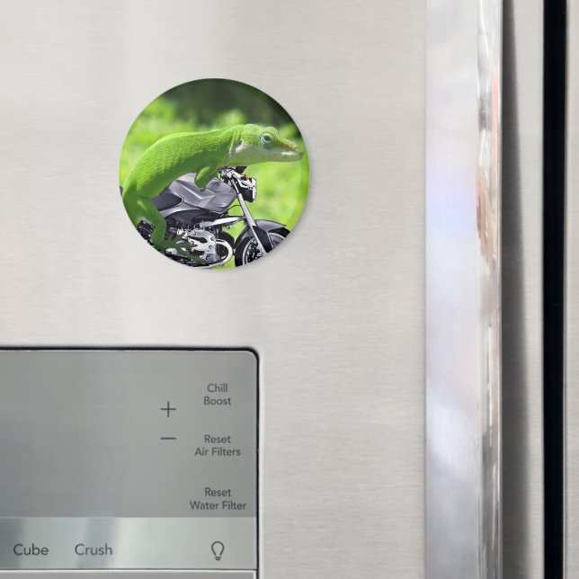 Imã Gecko Rider Verde Havaiano (In Situ (Fridge))