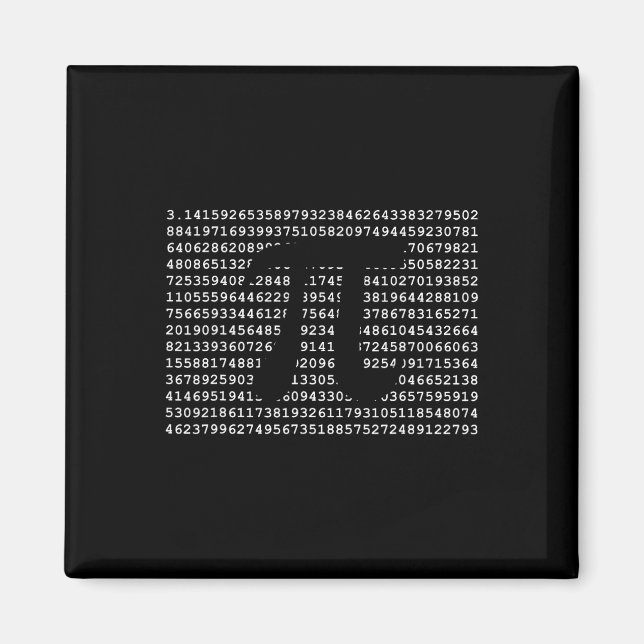 Imã Geek De Matemática Legal Do Nerd Pi Dia 3.14 (Frente)