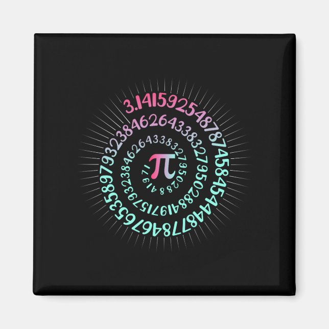 Imã Geek De Nerd De Matemática Pi Day 3.1415 Irraciona (Frente)