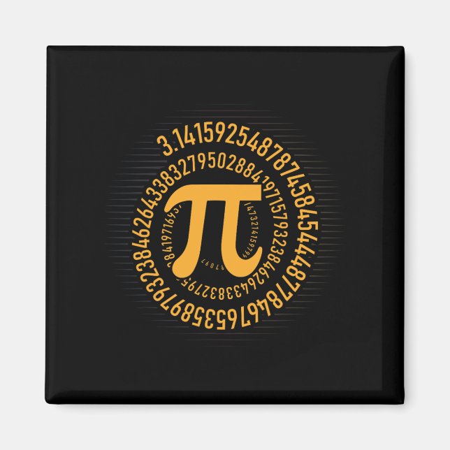 Imã Geek De Nerd De Matemática Pi Day 3.1415 Irraciona (Frente)