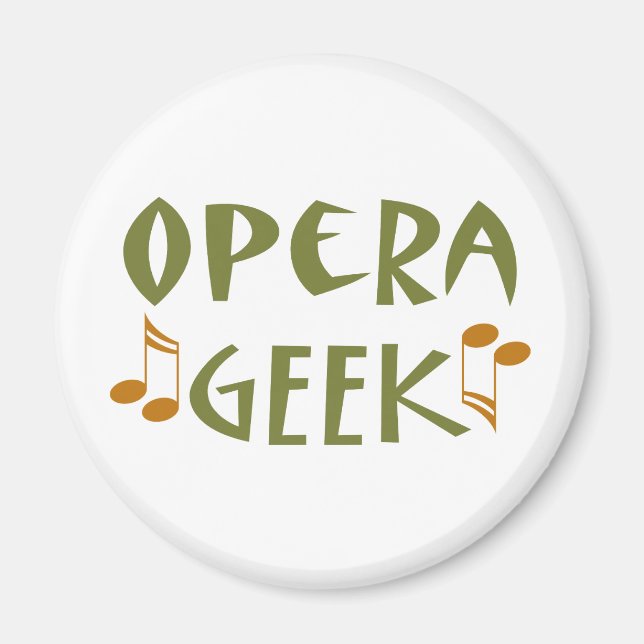 Imã Geek de Ópera Engraçado (Frente)