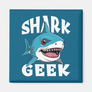 Imã Geek de tubarão - Design cúmulo para os pavimentõe