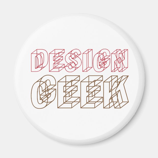 Imã Geek design (Frente)