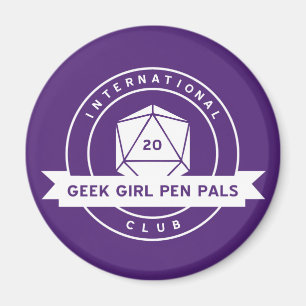 Imã Geek Girl Caneta Pals Magnet