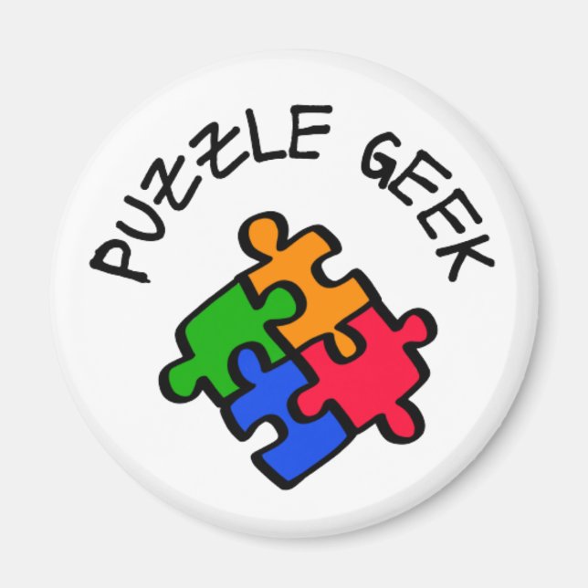 Imã Geek quebra-cabeça (Frente)