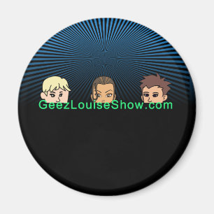 Imã Geez Louise Dark Magnet