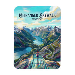 Ímã Geiranger Skywalk - Dalsnibba Noruega
