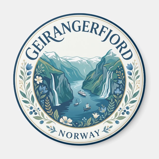 Imã Geirangerfjord Noruega (Frente)
