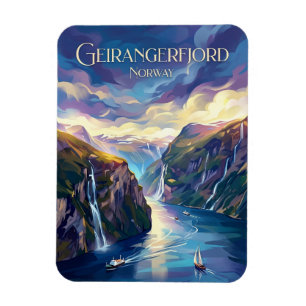 Ímã Geirangerfjord Noruega