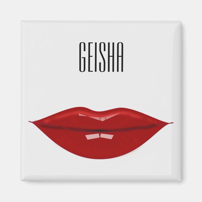 Imã geisha - produtos de papel (Frente)