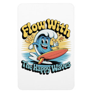 Ímã Geladeira Flow Com As Ondas Felizes