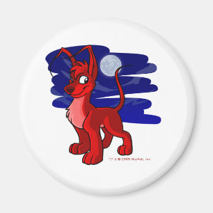 Imã Gelert vermelho orgulhoso pelo luar