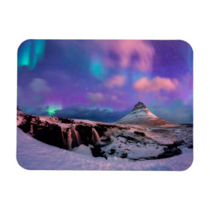 Ímã Gelo e neve Luzes Nortes, Montanha Kirkjufall