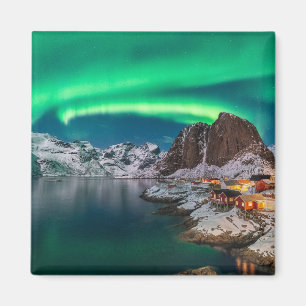 Imã Gelo e neve Luzes Nortes, Noruega