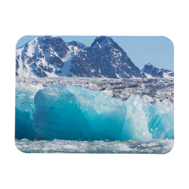 Ímã Gelo glaciar azul, Noruega (Horizontal)