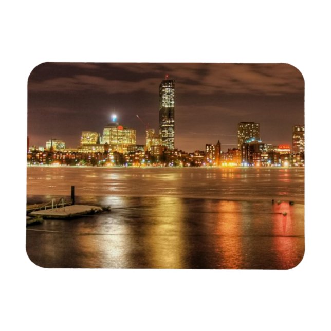 Ímã Gelo parcialmente derretido no rio Charles em Bost (Horizontal)