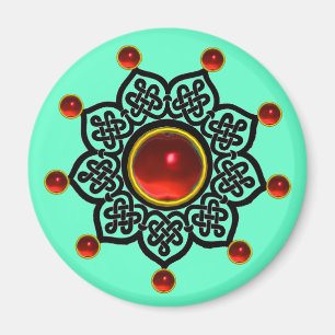 Imã Gem Rubi Vermelho do SUN GOTÊS