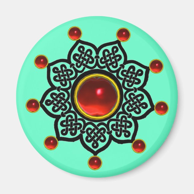 Imã Gem Rubi Vermelho do SUN GOTÊS (Frente)