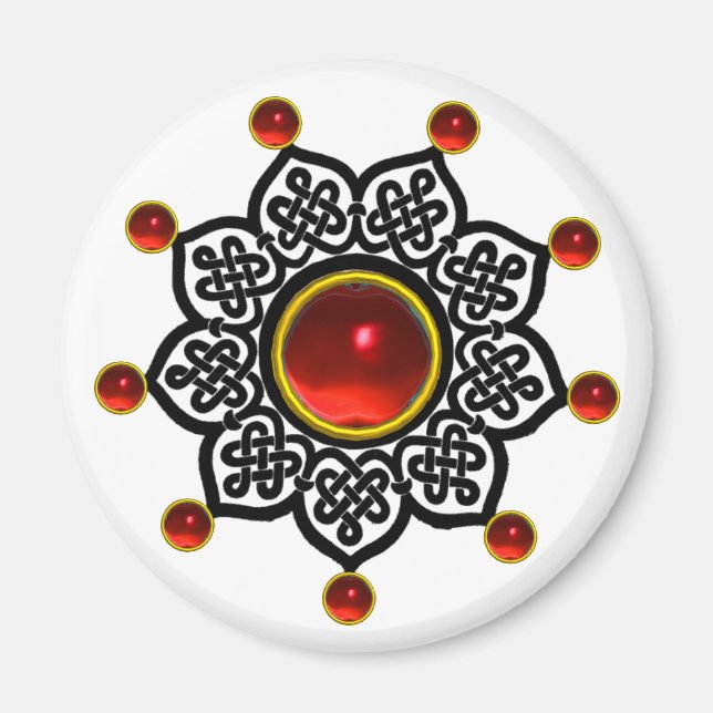 Imã Gem Rubi Vermelho do SUN GOTÊS (Frente)