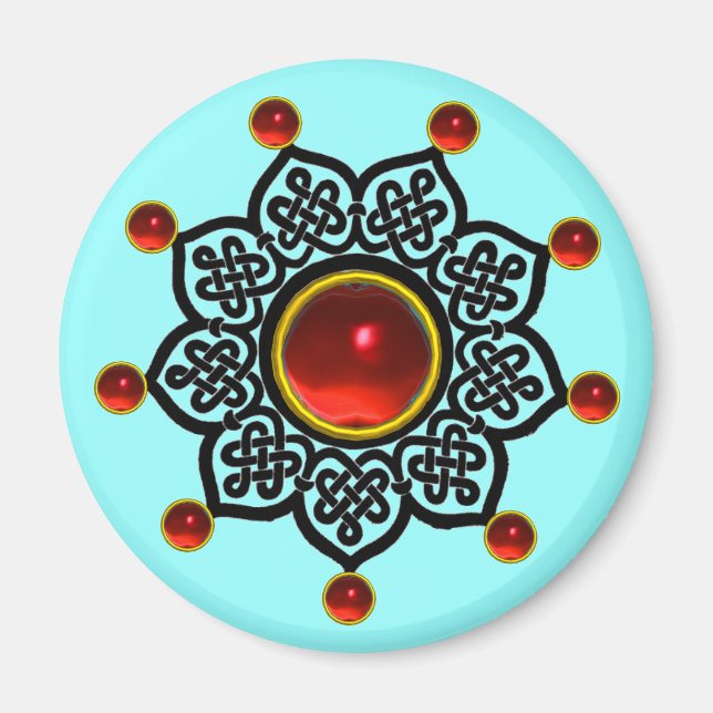 Imã Gem Rubi Vermelho do SUN GOTÊS (Frente)