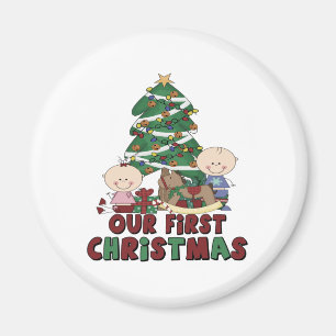 Imã Gêmeos menino & Natal da menina primeiro
