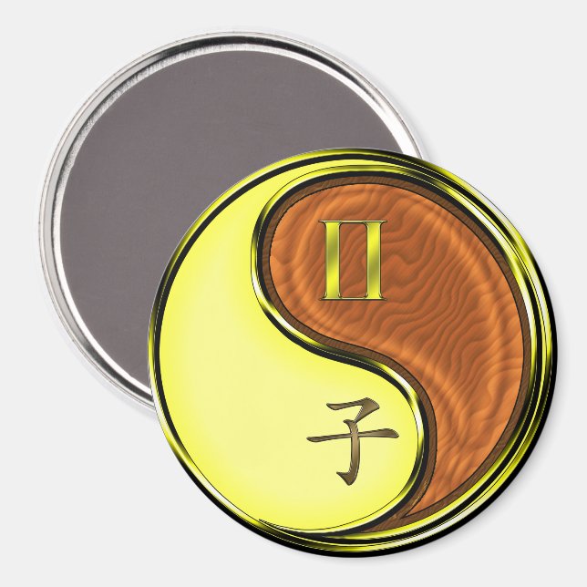 Imã Gêmeos & Rato de Madeira (Front/Back)