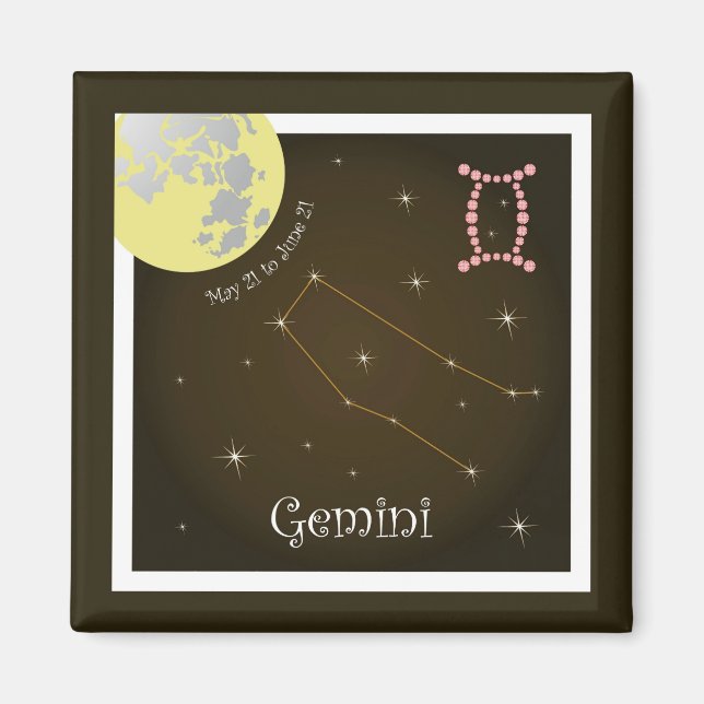 Imã Gemini de 21 de maio a 21 de junho (Frente)