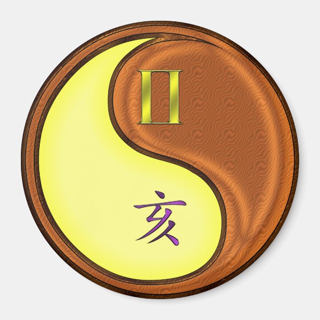 Imã Gemini & Wood Boar (Frente)