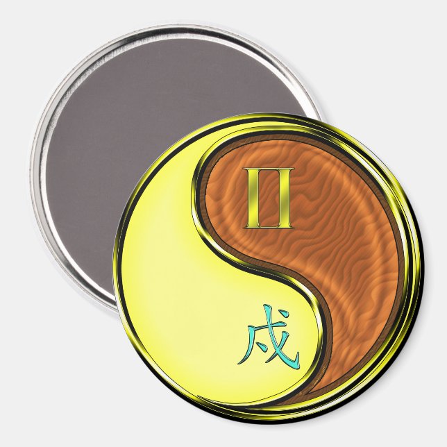 Imã Gemini & Wood Dog (Front/Back)