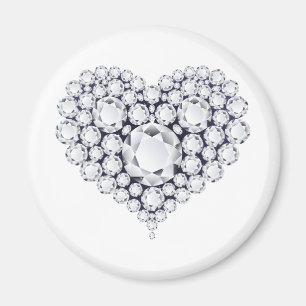 Imã Gems do Coração dos Diamantes